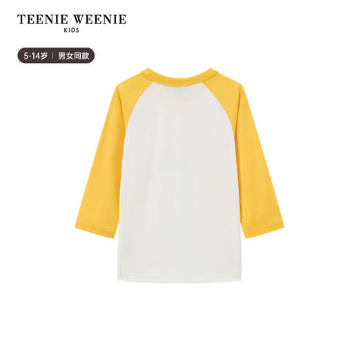 TeenieWeenie Kids小熊童装男女童凉感撞色插肩七分袖T恤TKLA256399I 商品图12