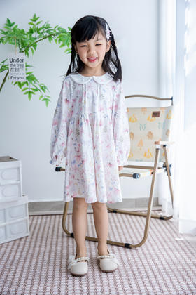 超超超美的印花连衣裙，柔棉细腻，甜美可爱，品质与颜值都在线！