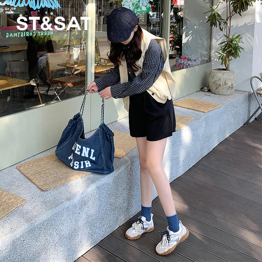 星期六美拉德风厚底运动阿甘鞋SSD1112S4K 商品图6