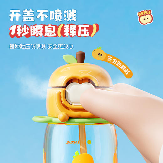 心选丨物生物果园派 果汁派PPSU吸管杯620ml 商品图2