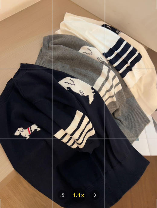 TB狗狗提花针织四杠毛衣 商品图12