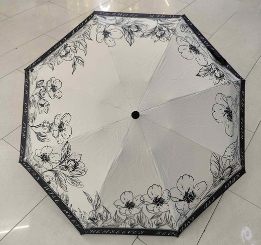 优品堂『浑然天成』五折8K抗风加大黑胶防紫外线伞 商品图2