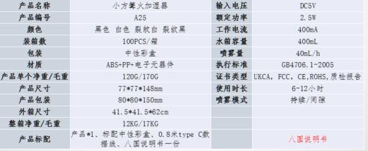 小方篝火加湿器 商品图1
