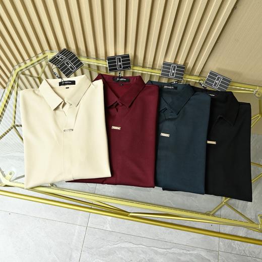 ZEGNA 杰尼亚2025春季新款Z系列男士v领休闲商务长袖POLO衫！ 商品图2