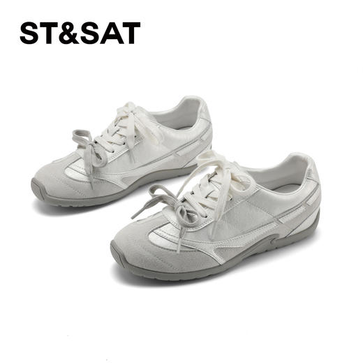 星期六美式拼色鞋带轻便舒适阿甘鞋SSD1112111 商品图9