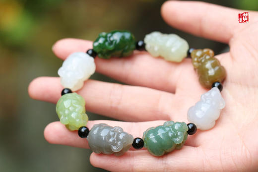 和田玉多宝牛【扭转乾坤】手串 商品图4