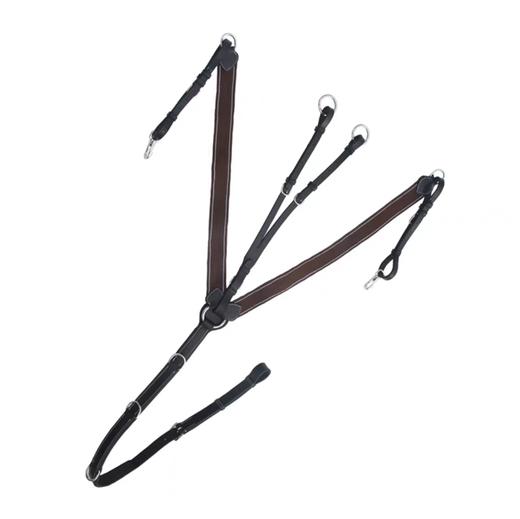 英式胸带低头革马鞍胸带腹带弹力带马具用品马术综合鞍胸带马具皮316-QS 商品图0