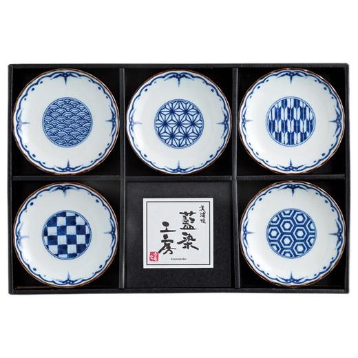 日本进口西庵窑吉祥古纹小碟套装 商品图0