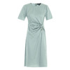 EITIE爱特爱夏季新款单侧提褶法式气质显瘦高腰连衣裙7807532 商品缩略图5