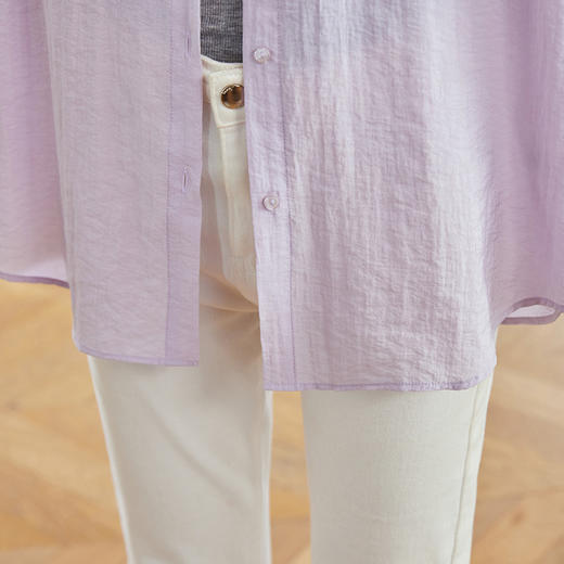 馥迦慵懒复古后开叉衬衫 商品图7