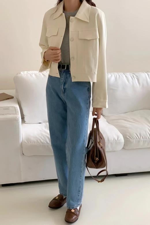 LNNNS 白色工装口袋短款外套 19561 商品图2