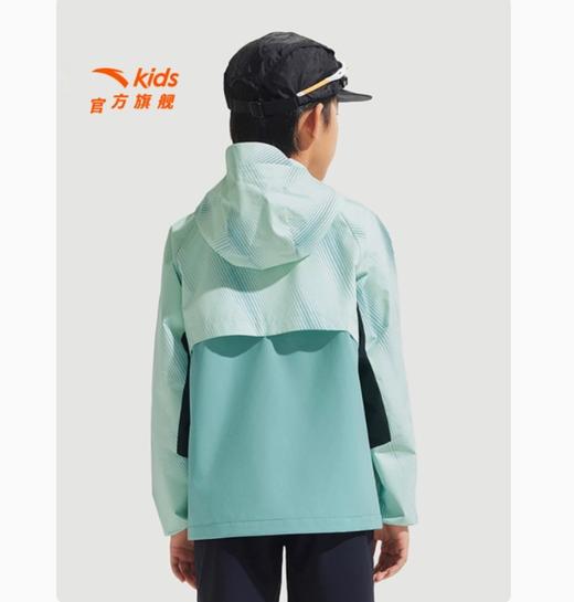 安踏跑步系列安踏儿童男大童运动上衣2025春新款透气生物基防泼水外套352525601 商品图1