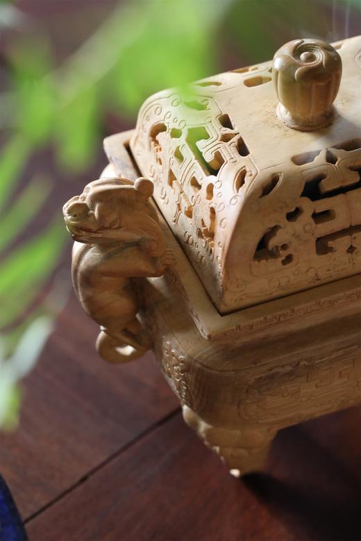 赤龙香炉°黄杨木 商品图7