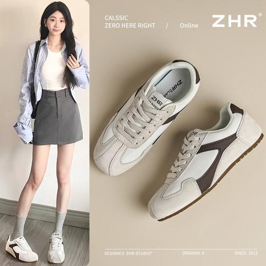 ZHR则则耐磨平底德训鞋新款超轻便懒人一脚蹬可爱休闲百搭女鞋ins 商品图4