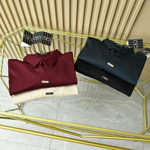 ZEGNA 杰尼亚2025春季新款Z系列男士v领休闲商务长袖POLO衫！ 商品图3