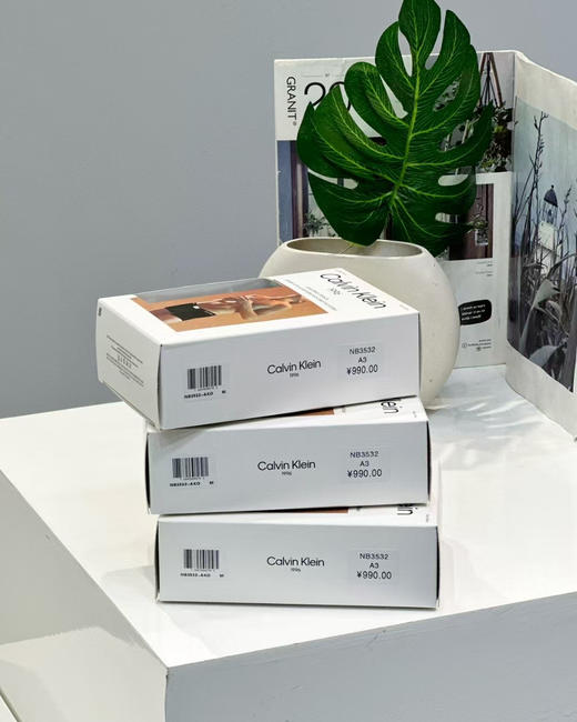 原单正品CK新款男全棉小方块宽松四角裤平角内裤尺码S M L XL
一个三条装 商品图12