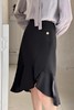 Le Malene 黑色经典知性优雅鱼尾半裙 17893 商品缩略图0