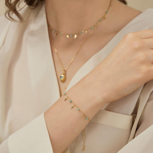 ARSIS银饰｜秘密花园系列 浅夏满天星手链 商品图5