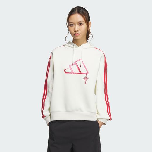 Adidas阿迪达斯CNY HOODED SWEATSHIRT 蛇年双面针织运动休闲连帽卫衣套头衫连帽卫衣JZ1638 商品图0