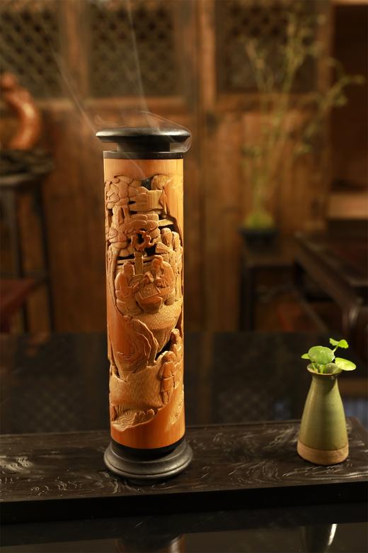 东山报捷°竹香筒25*6cm 商品图2