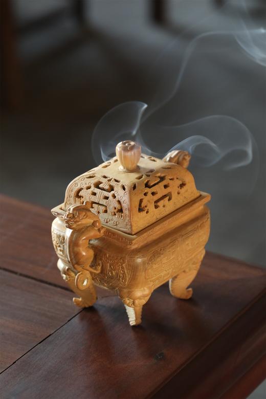 赤龙香炉°黄杨木 商品图3