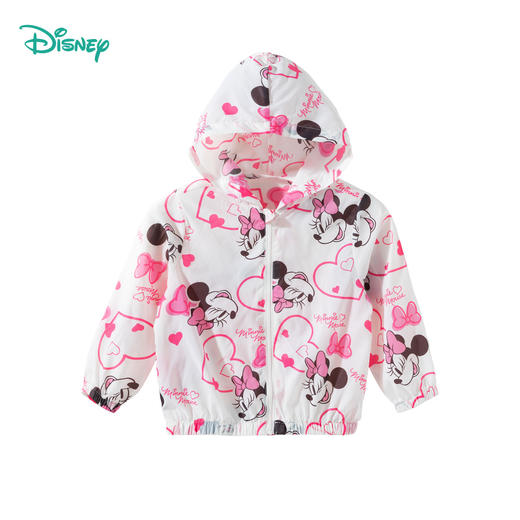 迪士尼【米妮满印涂鸦风皮肤衣】25春夏新款女童户外踏青清爽遮阳外套ZD2ES012 商品图3