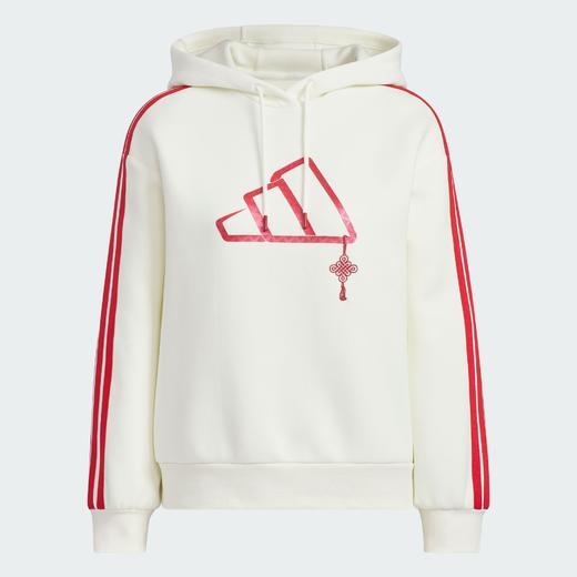 Adidas阿迪达斯CNY HOODED SWEATSHIRT 蛇年双面针织运动休闲连帽卫衣套头衫连帽卫衣JZ1638 商品图3