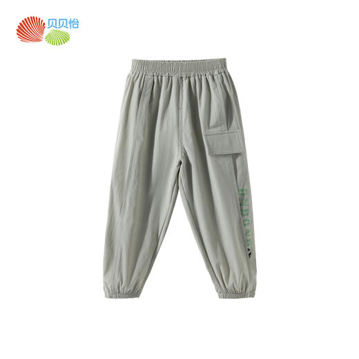 贝贝怡2025春夏新款男童轻薄透气防蚊裤宽松舒适运动休闲裤学生百搭长裤ZB2EK011 商品图5