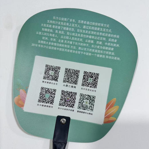乐汁生活创意扇子17cm*18cm/把*10把装 商品图2