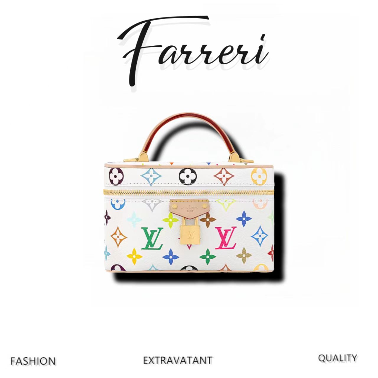 驴家 M13662 三彩化妆盒