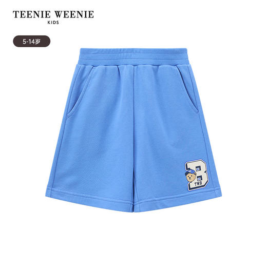TeenieWeenie Kids小熊童装男童简约时尚宽松印花短裤TKTM256322N 商品图5