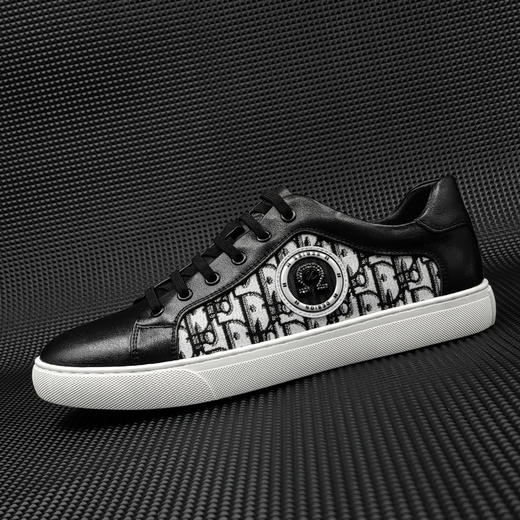 男生高端轻奢一脚蹬懒人鞋真皮板鞋男款潮流百搭鞋子欧洲站平底鞋 商品图6