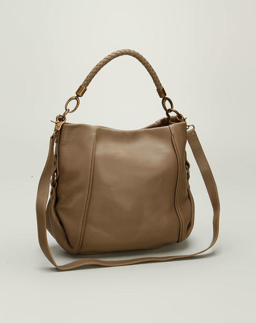 4120000450011 阿玛尼Armani AC 女款复古风尚优雅高贵两用包灰色 长*宽*高约35*10*32CM 商品图1