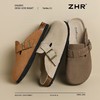 ZHR则则真皮牛反绒半拖包头勃肯鞋女情侣款百搭ins半拖鞋女博肯鞋 商品缩略图6