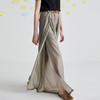 谜底休闲裤女2025夏季新品通勤飘逸优雅铜氨丝阔腿长裤252MK0592 商品缩略图1