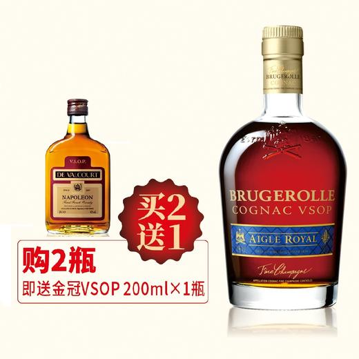 【有税版】【2017年老酒】鹰爵·皇庭 VSOP 1L （每购2瓶，送金冠VSOP 200ml*1瓶） 商品图0