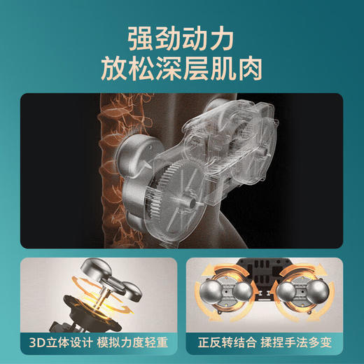 【6F】飞利浦（PHILIPS）腰部按摩器按摩靠垫肩颈按摩器腰背一体按摩抱枕 腰部热敷腿部按摩仪生日礼品礼物送父母 PPM3101B 蓝色 商品图5