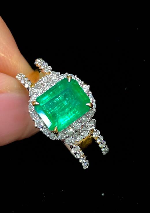 1.55ct刻面祖母绿戒指 商品图3