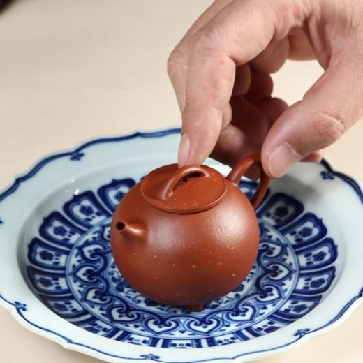 圆瓢 宜兴原矿紫砂 小品壶慢生活 泡茶壶 生活美学茶器 色泽效果细腻而丰富 商品图12