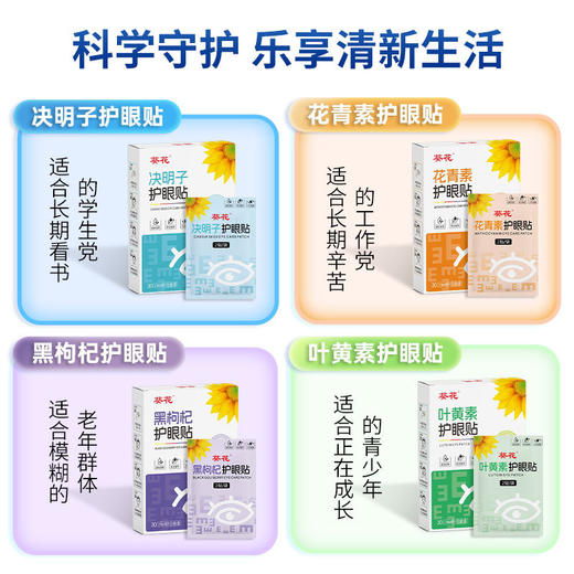 【冷敷缓疲劳！赶走黑眼圈】葵花叶黄素护眼贴冷敷眼贴青少年艾草眼贴润目贴护眼艾草穴位眼贴。ry 商品图2