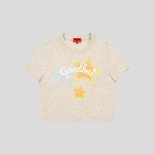 GOODBAI GOODEES梦幻星星印花logo正肩短款T恤 商品图2