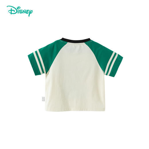 迪士尼【5A抑菌】25夏季新款男童插肩袖T恤卡通米奇撞色短袖打底衫ZD2ES025* 商品图11