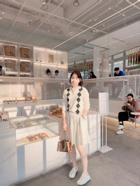 （扬子纱）火桐hooton MIU系学院风绵羊毛polo领针织套衫CY25A11