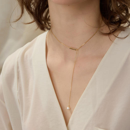 ARSIS银饰｜秘密花园系列 暮色星坠项链 商品图4