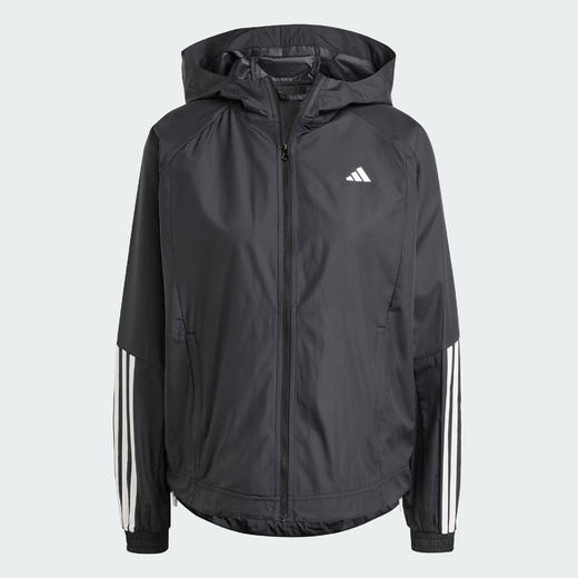 Adidas阿迪达斯WIND.RDY HYPERGLAM WINDBREAKER 综合训练防风透湿疏水运动宽松连帽夹克外套IS8036 商品图4