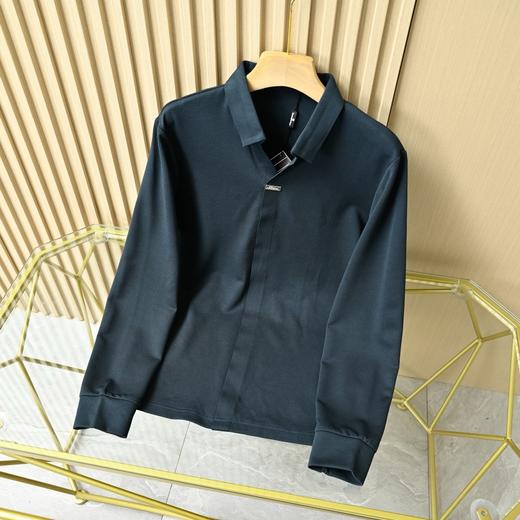ZEGNA 杰尼亚2025春季新款Z系列男士v领休闲商务长袖POLO衫！ 商品图4