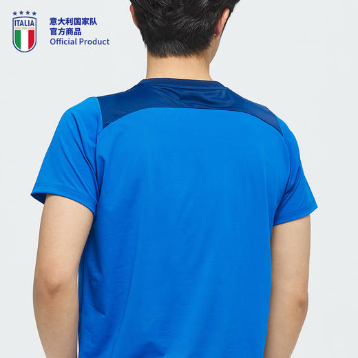 【官方正版】意大利国家队 | 经典队徽拼接速干短袖运动T恤简约 商品图2