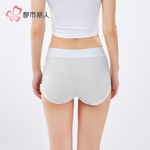 都市丽人宽版包覆宽版包覆系列提花锦泳平角裤LKH5H5 商品图3