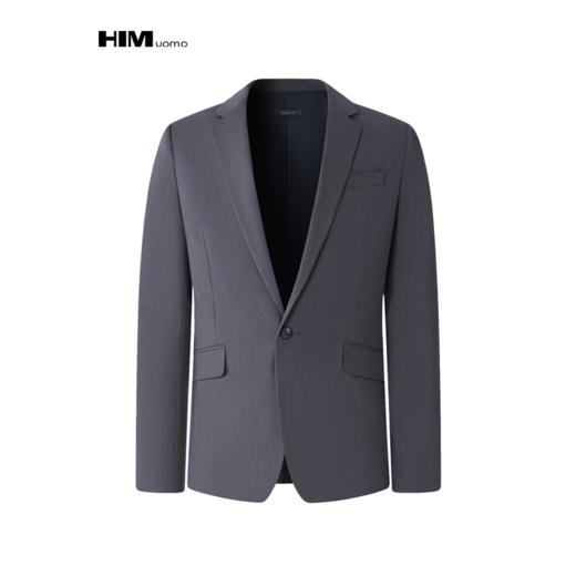 HIM漢崇  经典商务职业正装时尚男士通勤简约修身单扣单西服 商品图4