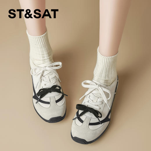 星期六美式拼色鞋带轻便舒适阿甘鞋SSD1112111 商品图7